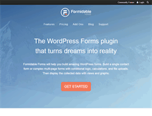 Tablet Screenshot of formidableforms.com
